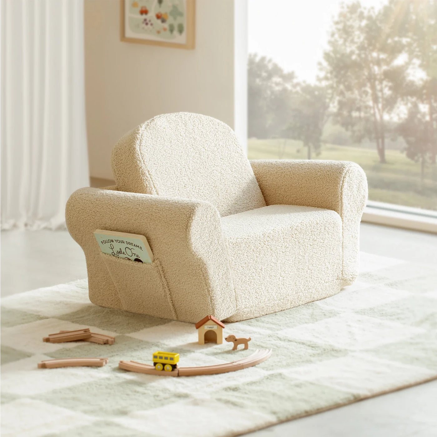 Tiny Land® Afternoon Couch —— Cream Kids Chair - Kidtoycart
