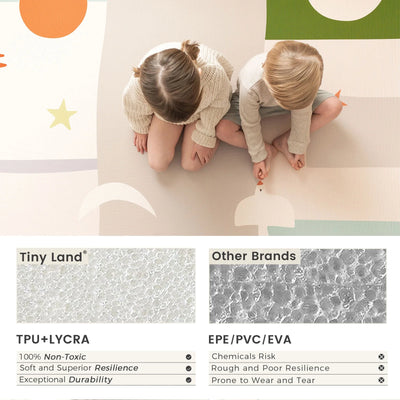 Tiny Land® Double-Sided Baby Playmat Forest Track Wonder - Kidtoycart
