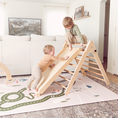 Tiny Land® Double-Sided Baby Playmat Forest Track Wonder - Kidtoycart