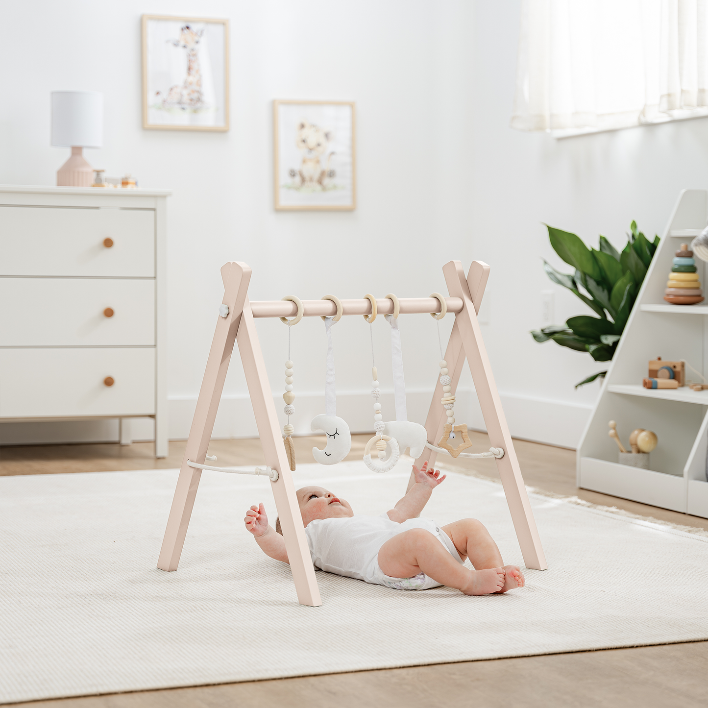 Baby Play Gym by Comfy Cubs in Blush