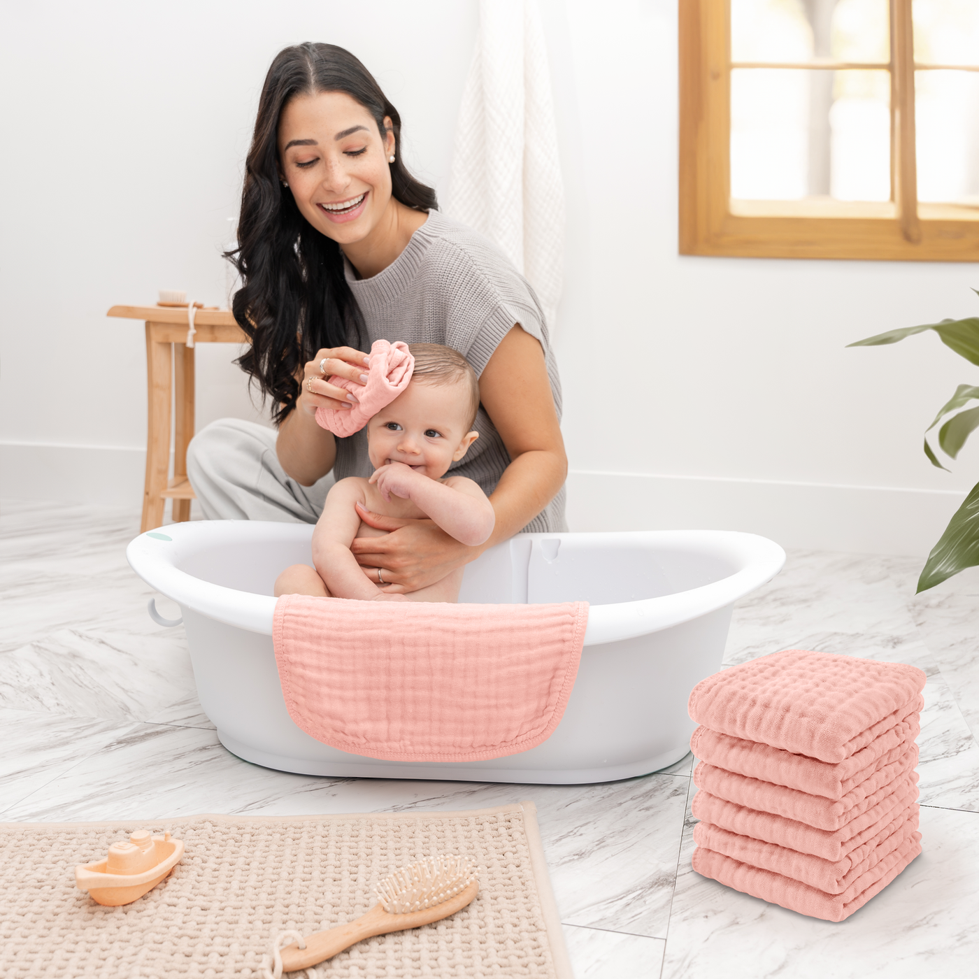 Muslin Washcloths by Comfy Cubs - Lace