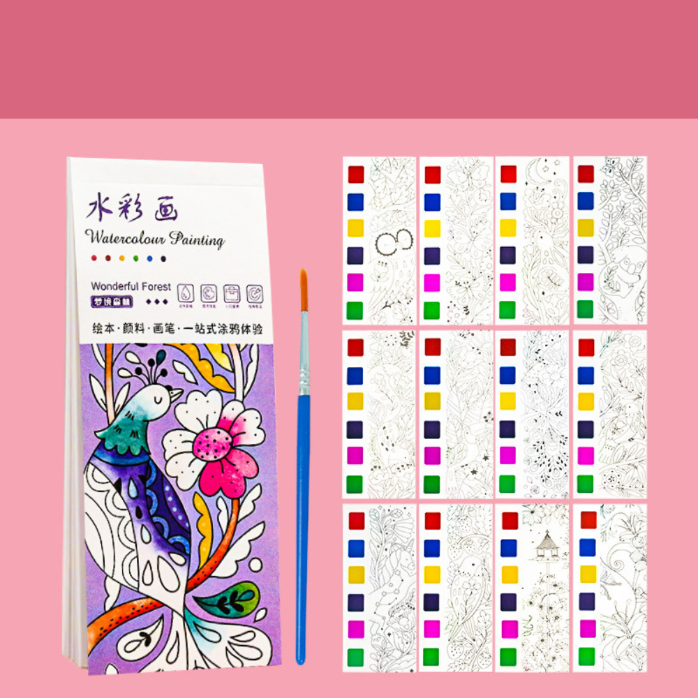 Children's Water Coloring Book