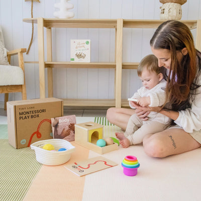 Tiny Land® Montessori Toys Set for Newborns ( 7-9 month ) - Kidtoycart
