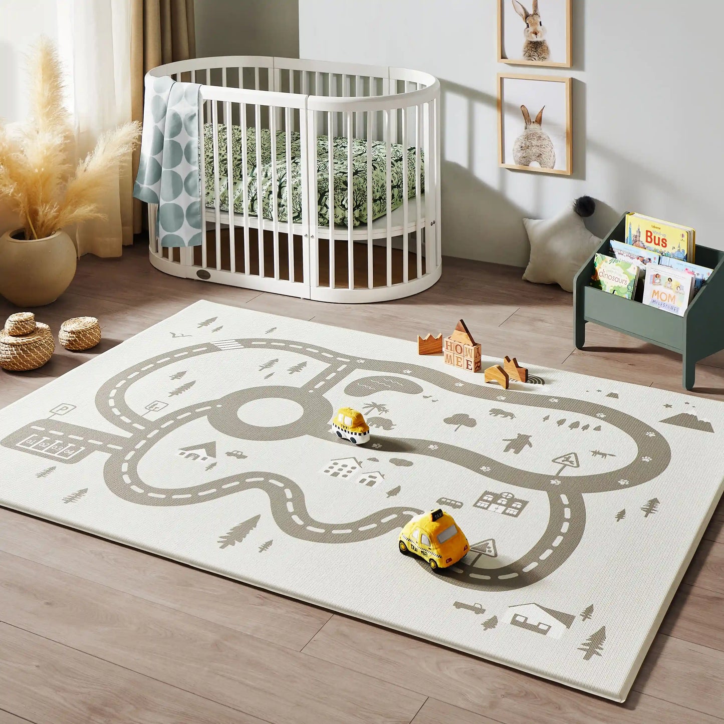 Tiny Land® Double-Sided Baby Playmat Urban Zoo Adventure - Kidtoycart