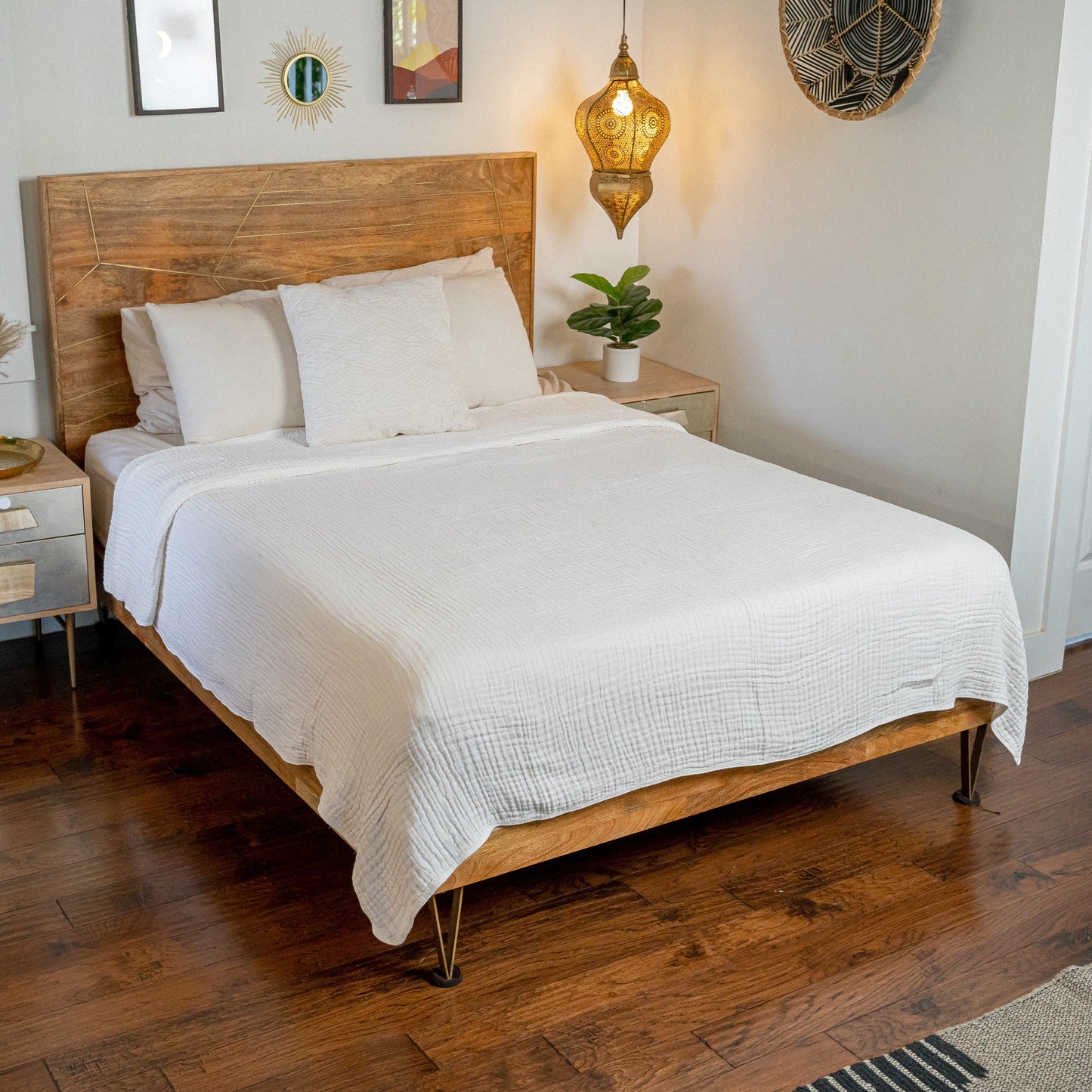 Adult Muslin Blanket by Comfy Cubs in White