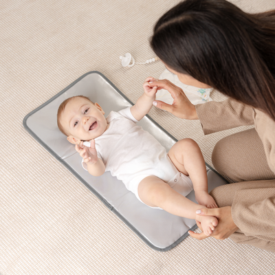 Compact Changing Pad by Comfy Cubs - Grey Pattern