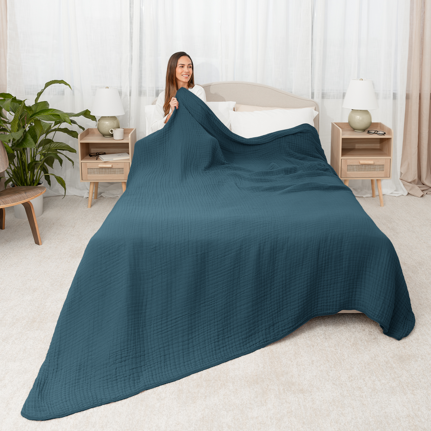 Adult Muslin Blanket by Comfy Cubs in Neptune