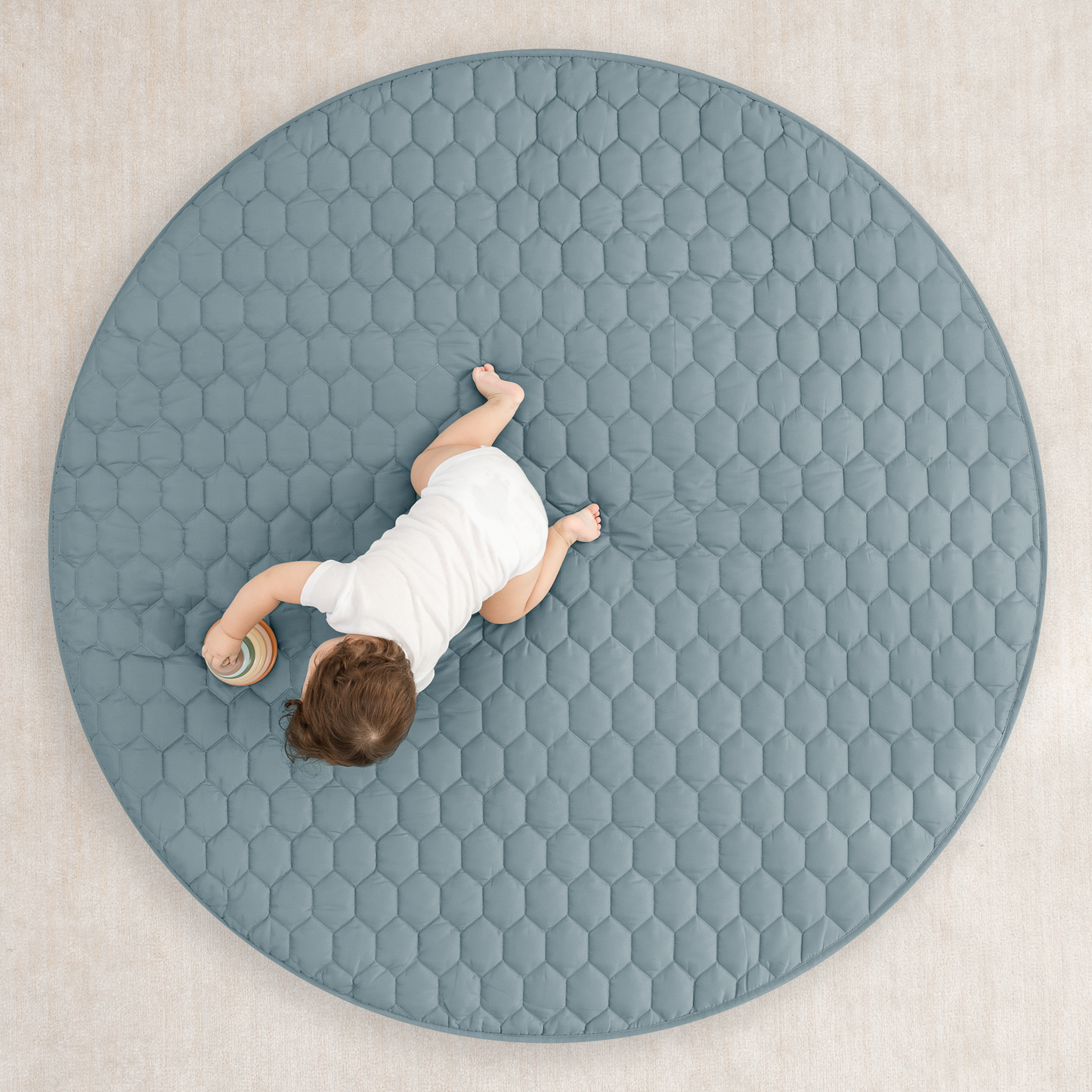 Play Mat with Non-Slip Bottom - Pacific Blue
