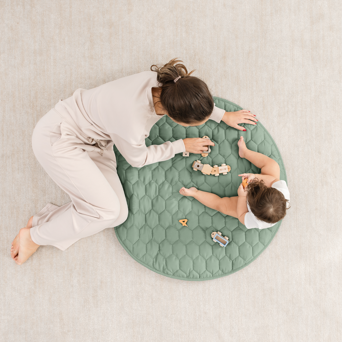 Play Mat with Non-Slip Bottom - Sage