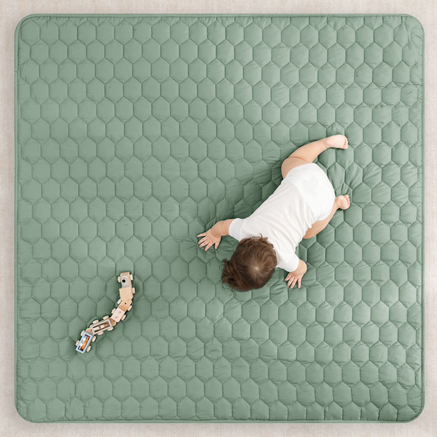 Play Mat with Non-Slip Bottom - Sage