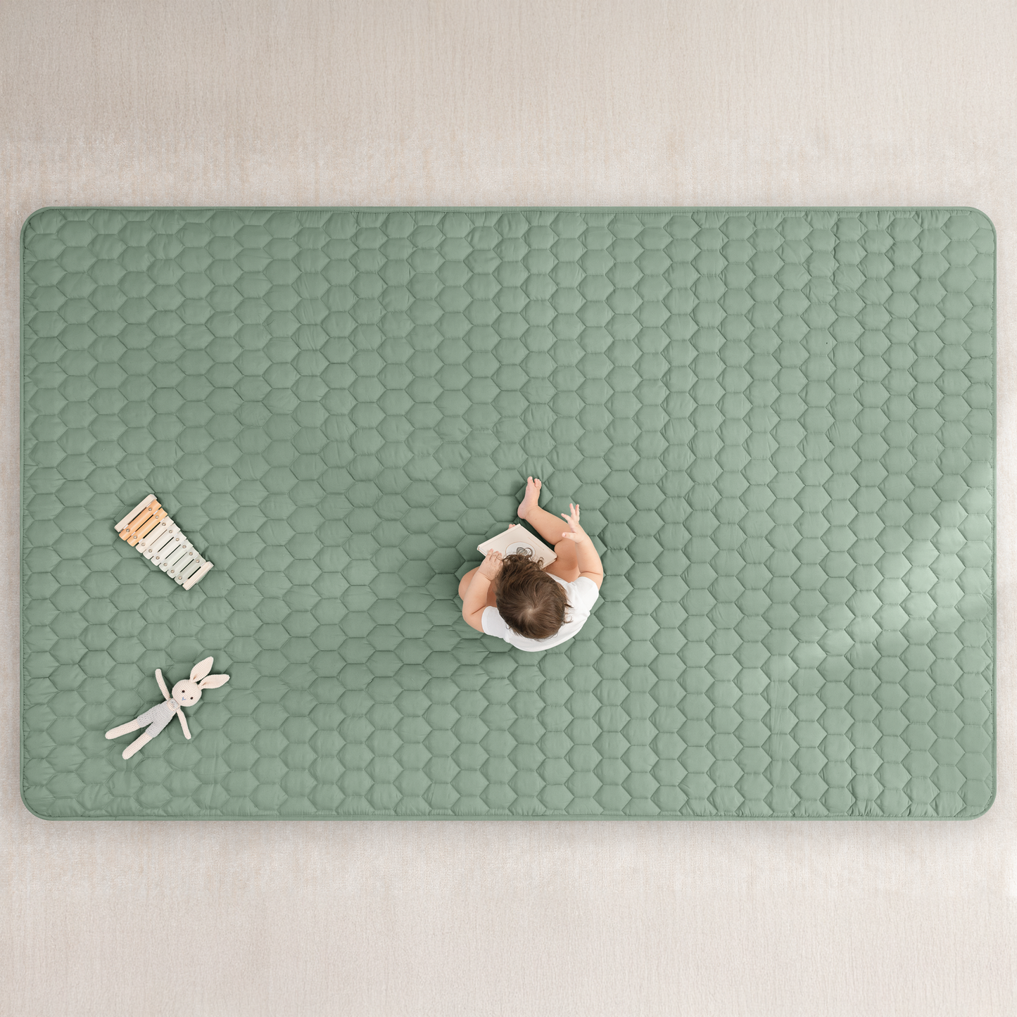 Play Mat with Non-Slip Bottom - Sage