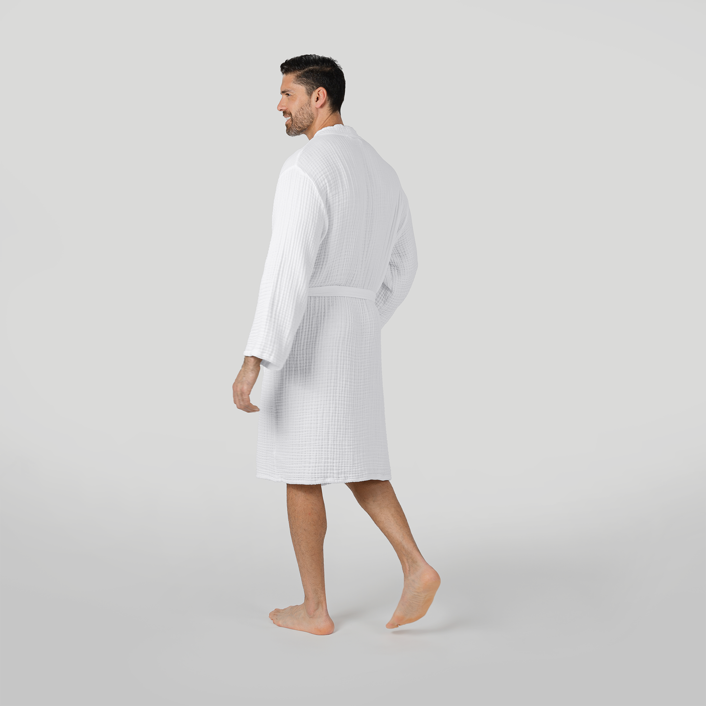 Muslin Bathrobe, White by Comfy Cubs