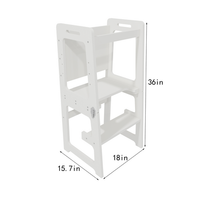 Date - 4 in 1 Kitchen Tower, Desk, Step Stool and Chalkboard