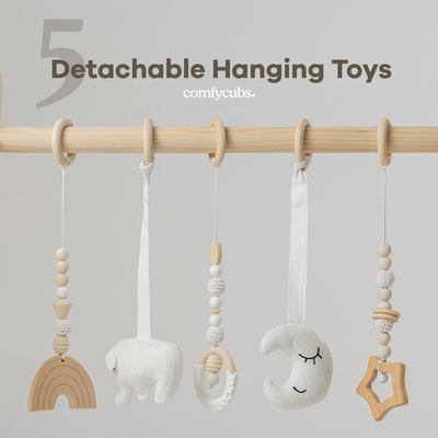 Baby Play Gym by Comfy Cubs in Natural Wood