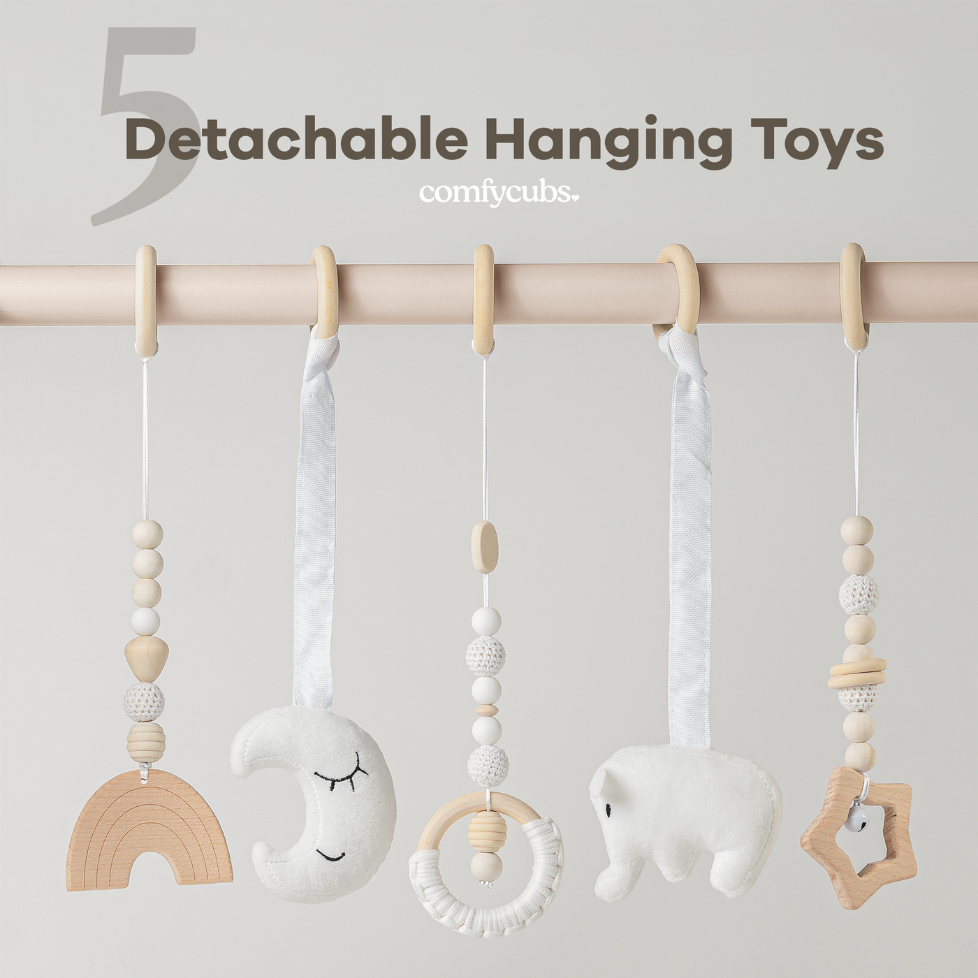 Baby Play Gym by Comfy Cubs in Blush