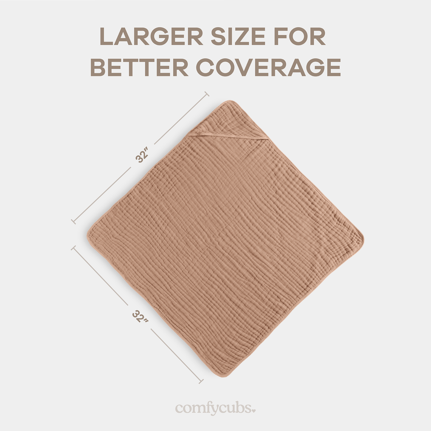 Baby Hooded Towels by Comfy Cubs - Cedar & Sand