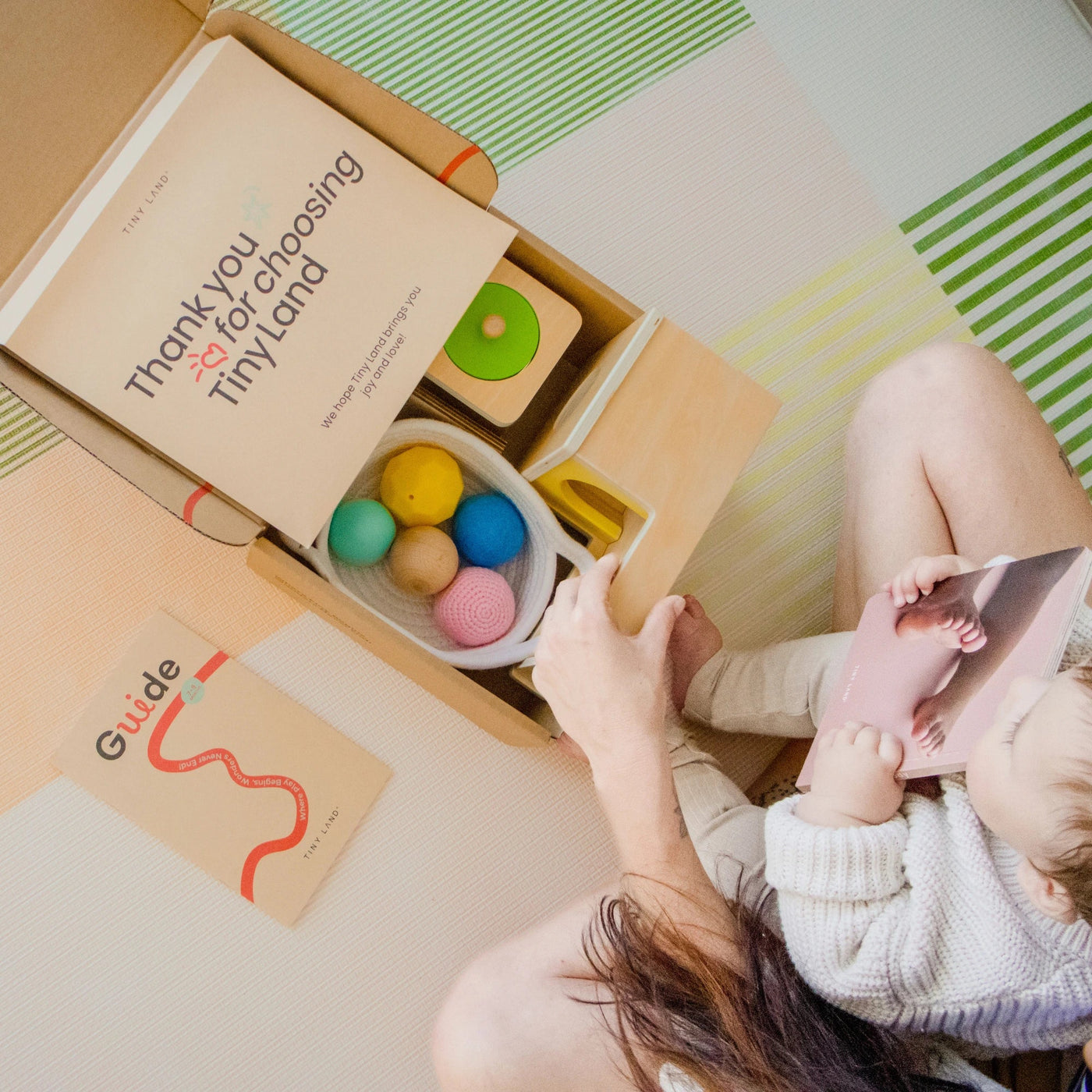 Tiny Land® Montessori Toys Set for Newborns ( 7-9 month ) - Kidtoycart