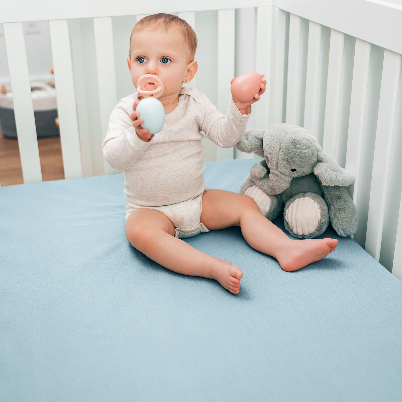 Muslin Fitted Crib Sheet by Comfy Cubs