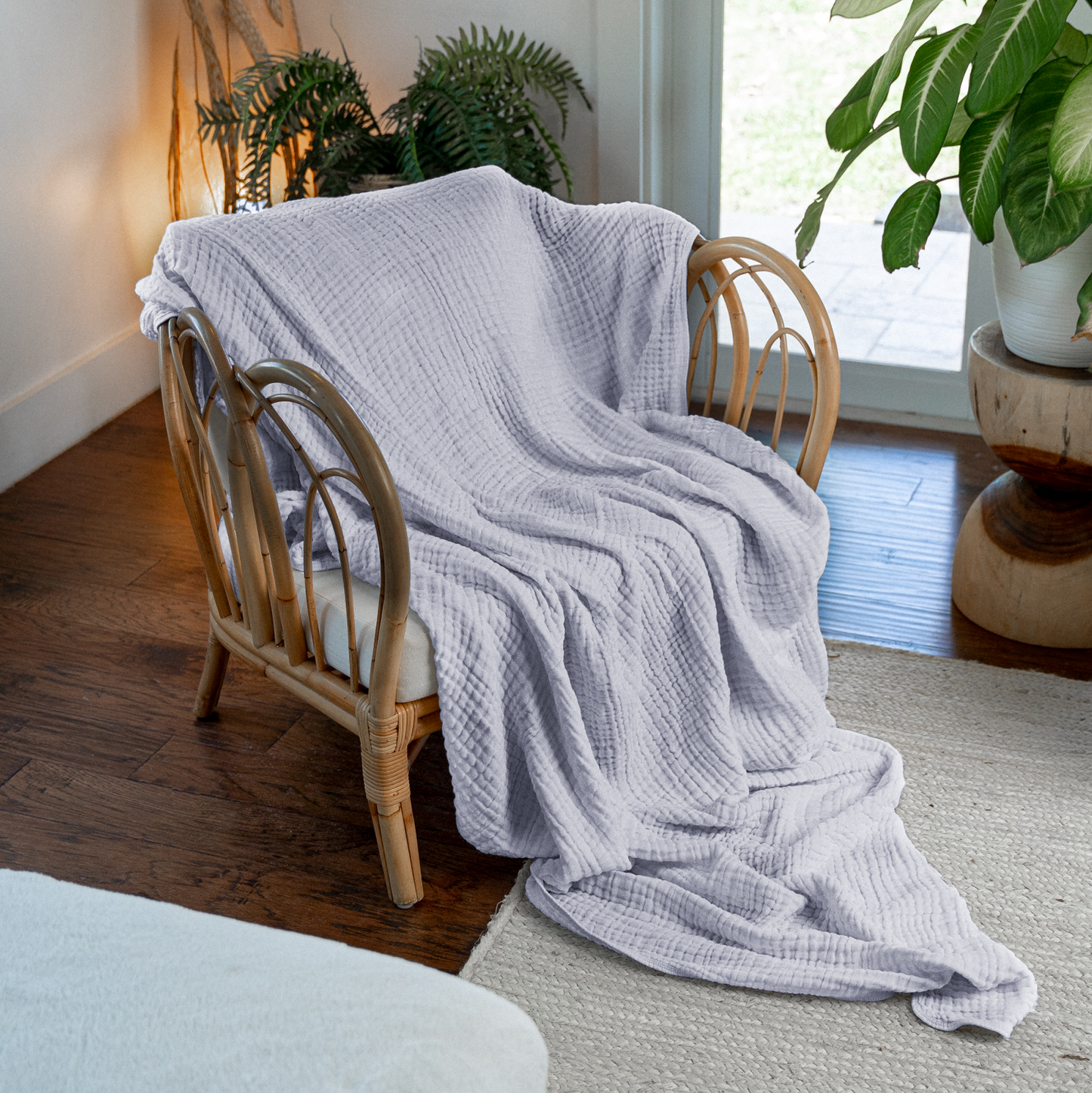 Adult Muslin Blanket by Comfy Cubs in Heather