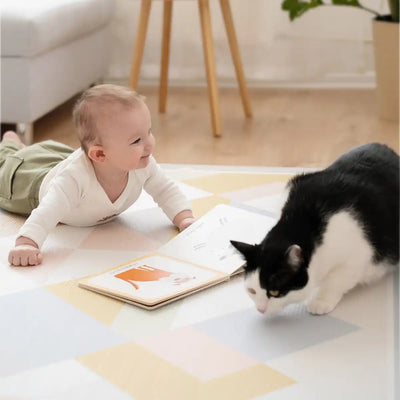 Tiny Land® Double-Sided Baby Playmat Urban Zoo Adventure - Kidtoycart