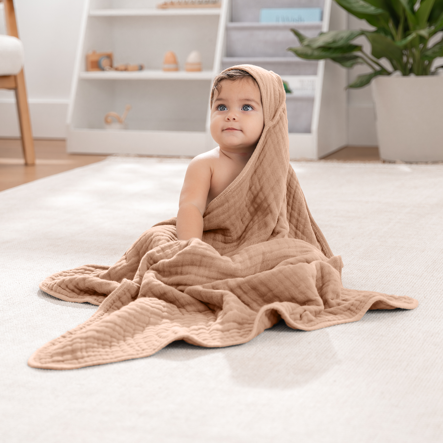 Baby Hooded Towels by Comfy Cubs - Cedar & Sand