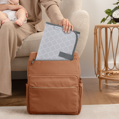 Compact Changing Pad by Comfy Cubs - Grey Pattern