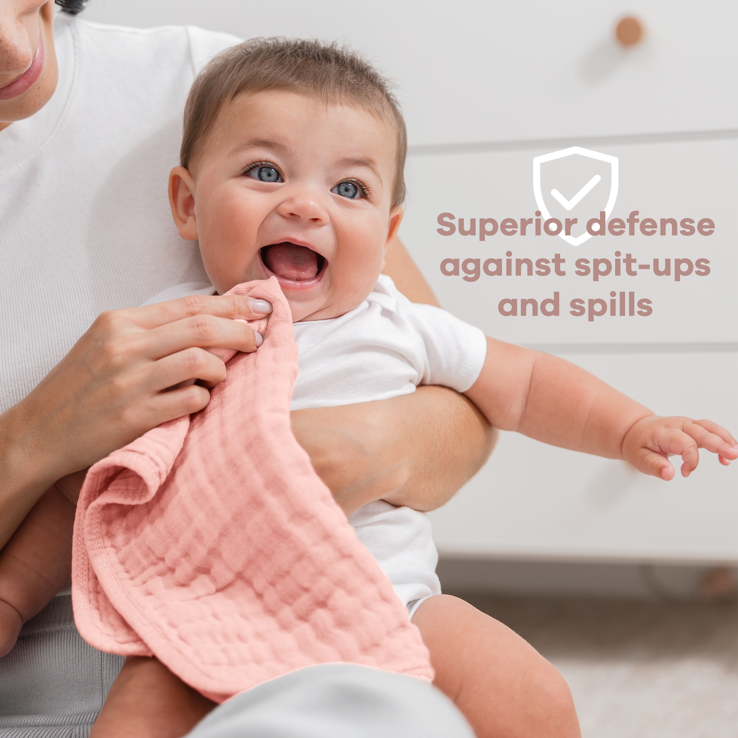 Muslin Burp Cloths by Comfy Cubs - Lace