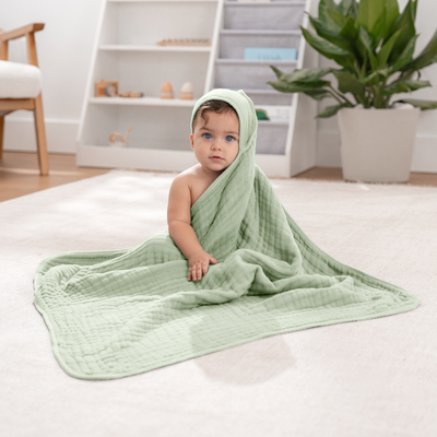 Baby Hooded Towels by Comfy Cubs - Sage