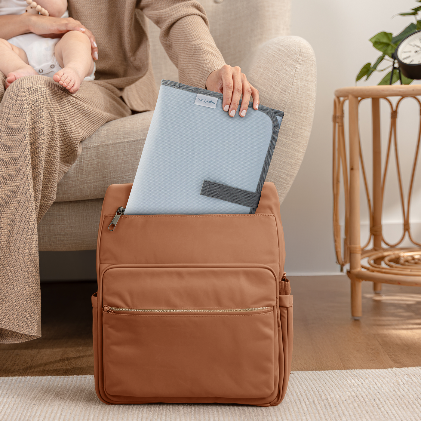 Compact Changing Pad by Comfy Cubs - Sea Blue