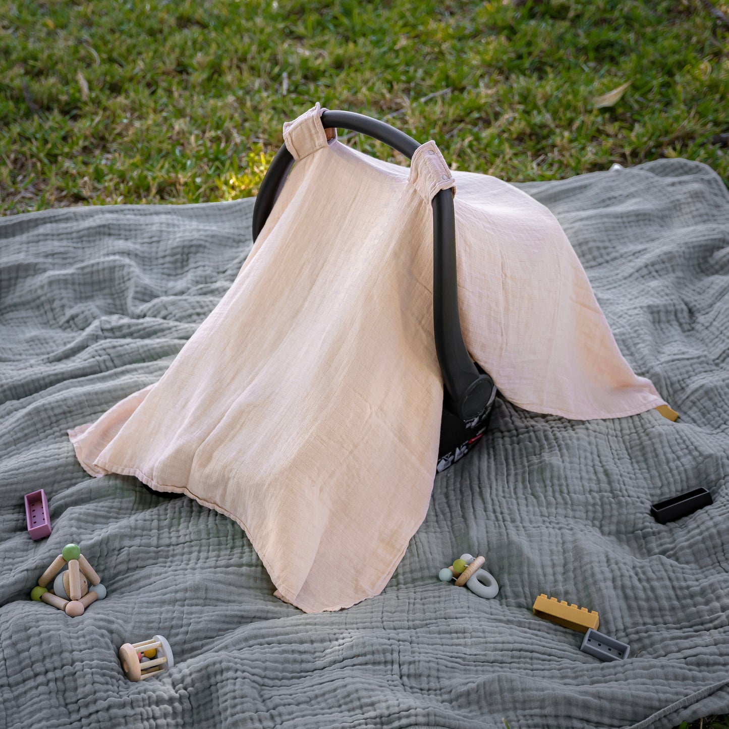 Baby Car Seat Cover by Comfy Cubs - Lace