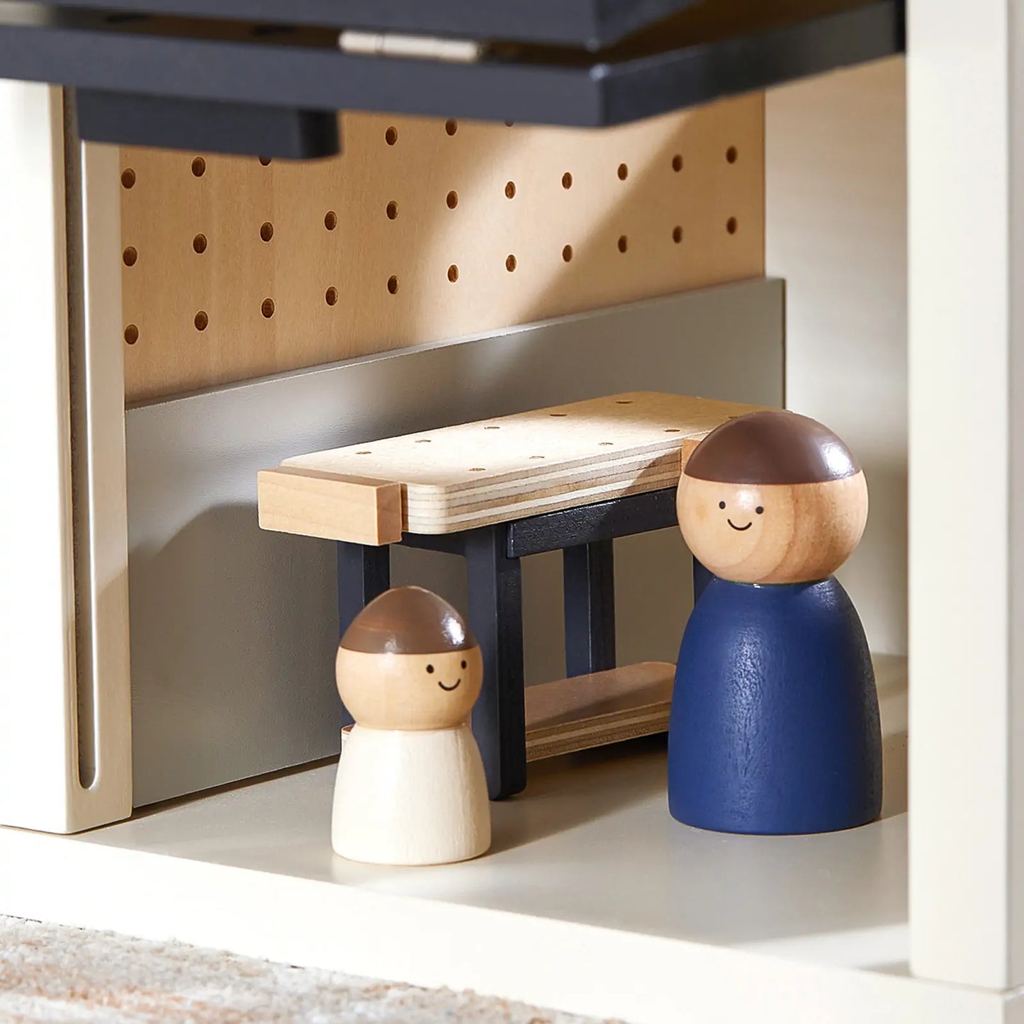 Tiny Land® Wooden Dollhouse - Garage - Kidtoycart