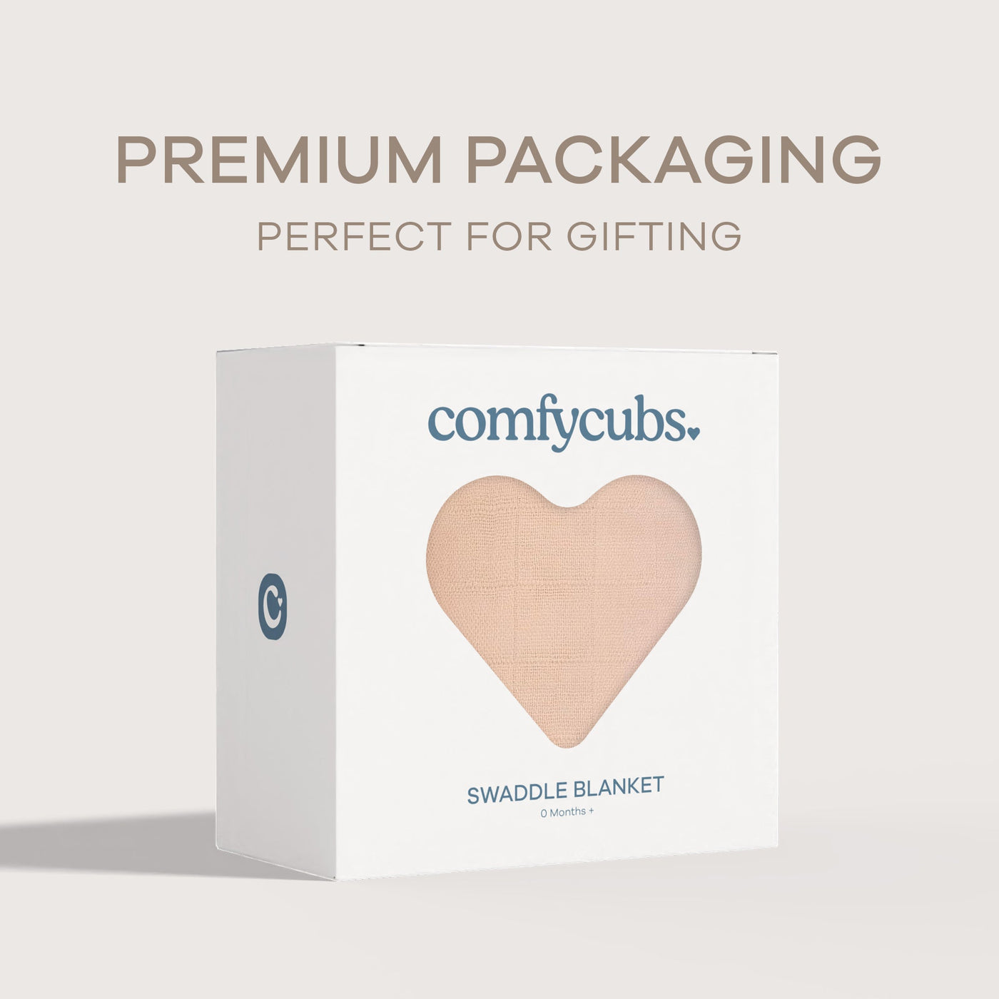 Muslin Swaddle Blanket, 1 Pack by Comfy Cubs - Blush