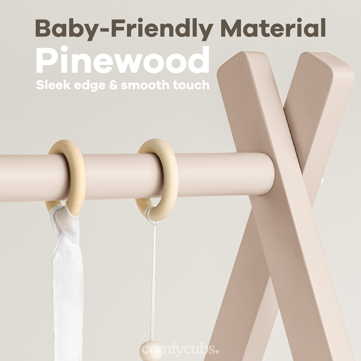 Baby Play Gym by Comfy Cubs in Blush