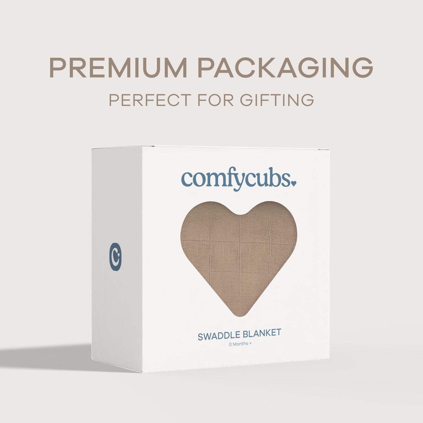 Muslin Swaddle Blanket, 1 Pack by Comfy Cubs - Cedar