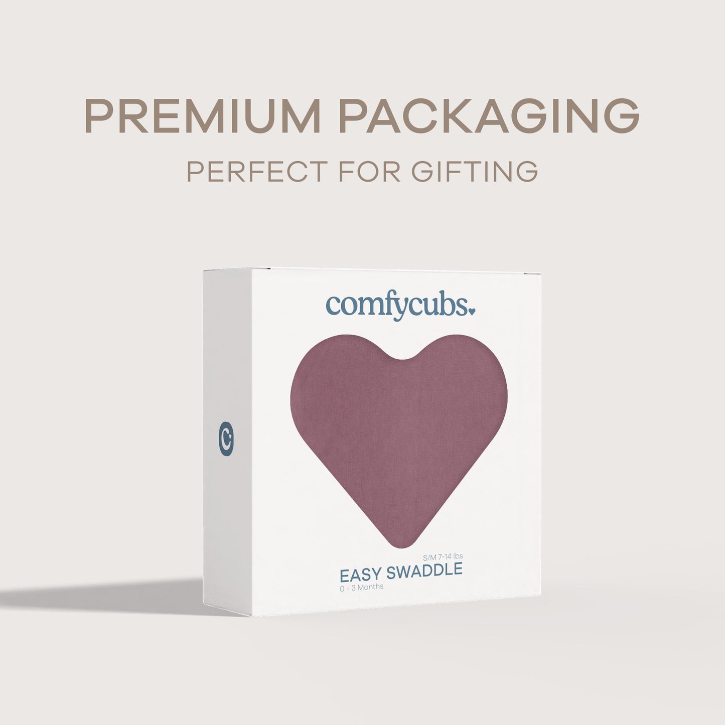 Easy Swaddle Blankets by Comfy Cubs - Mulberry, Pack of 1