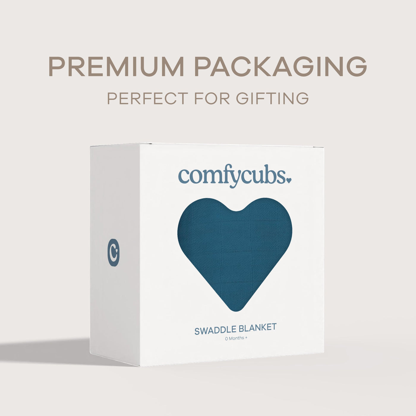 Muslin Swaddle Blanket, 1 Pack by Comfy Cubs - Neptune