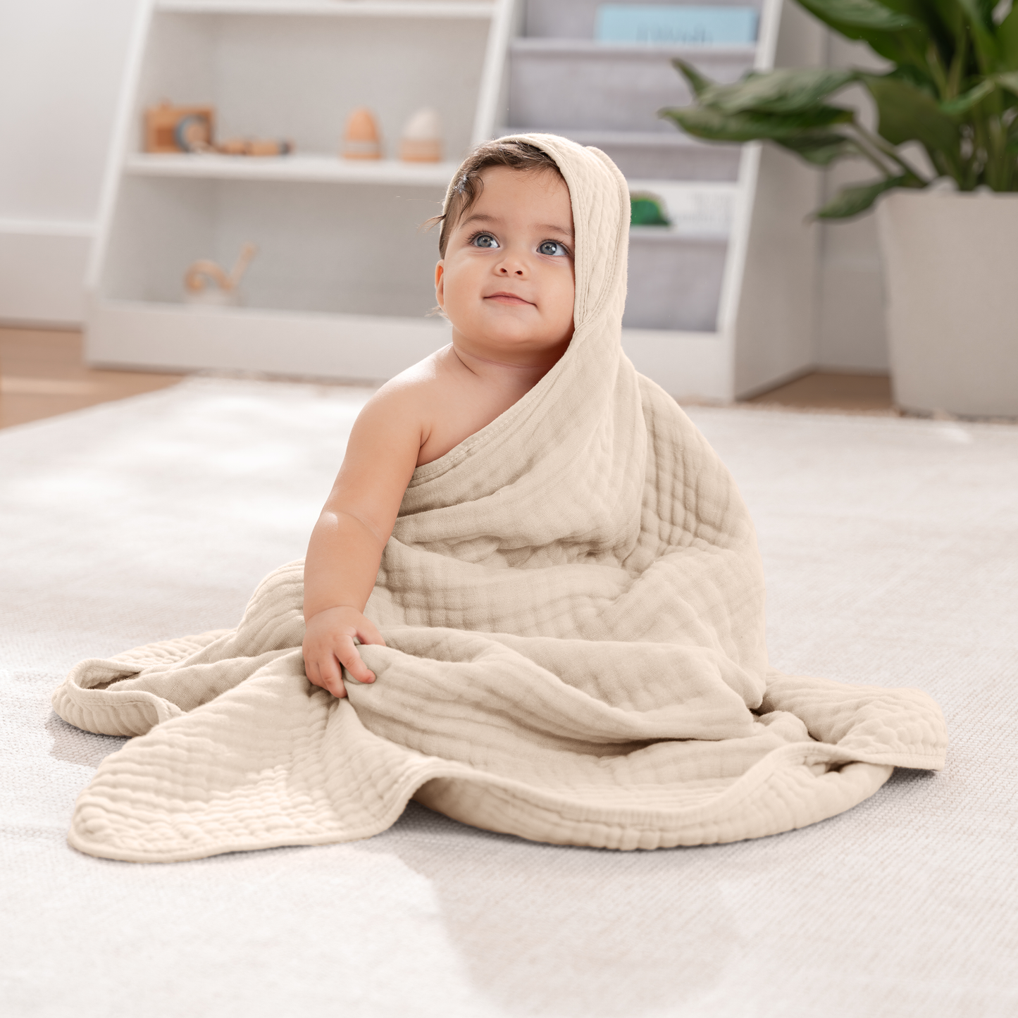 Baby Hooded Towels by Comfy Cubs - Cedar & Sand