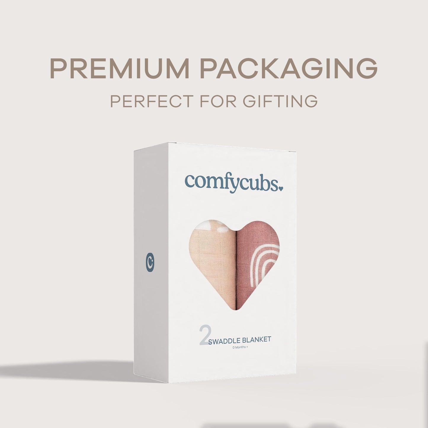 Muslin Swaddle Blanket, 2 Pack by Comfy Cubs - Sun & Rainbow