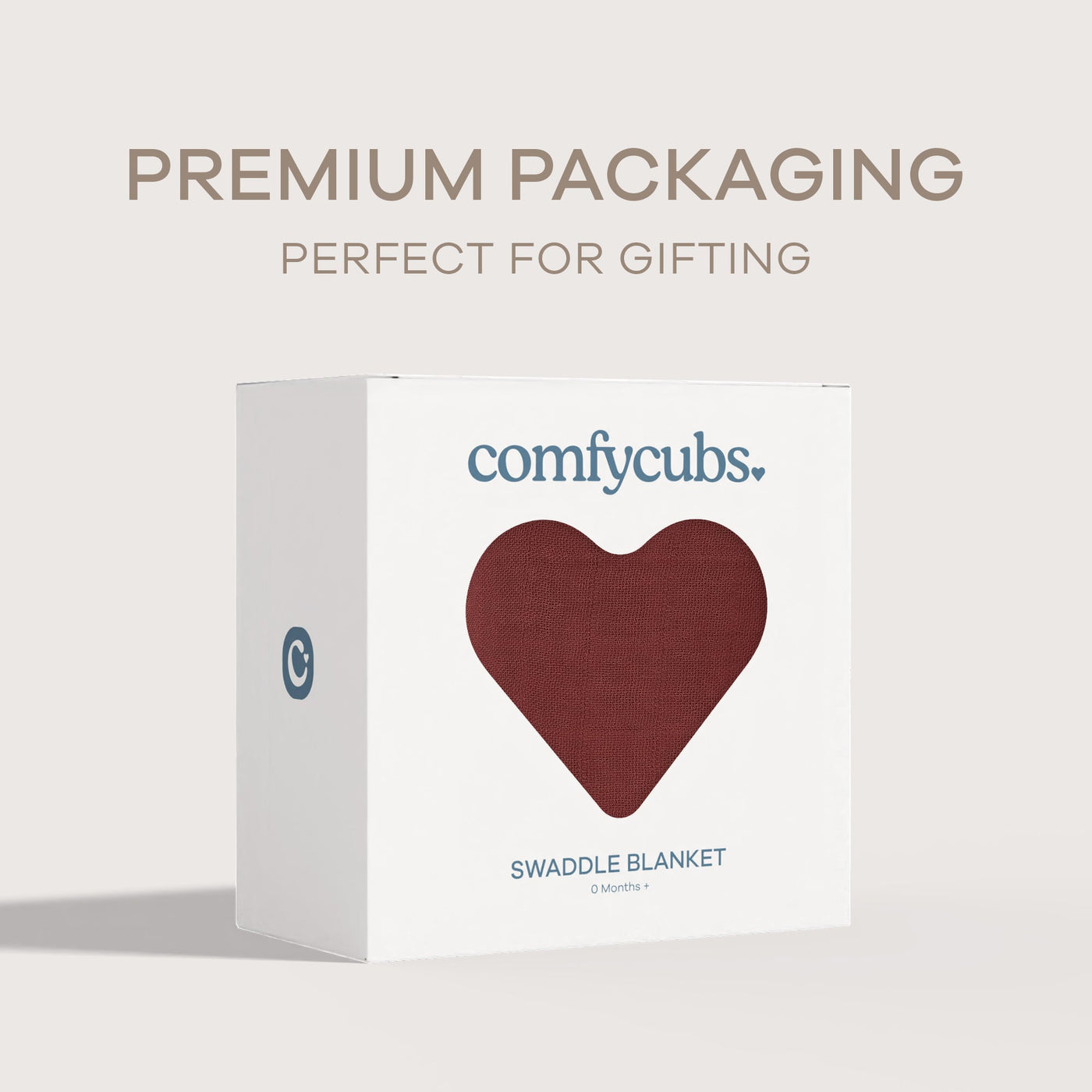 Muslin Swaddle Blanket, 1 Pack by Comfy Cubs - Wine
