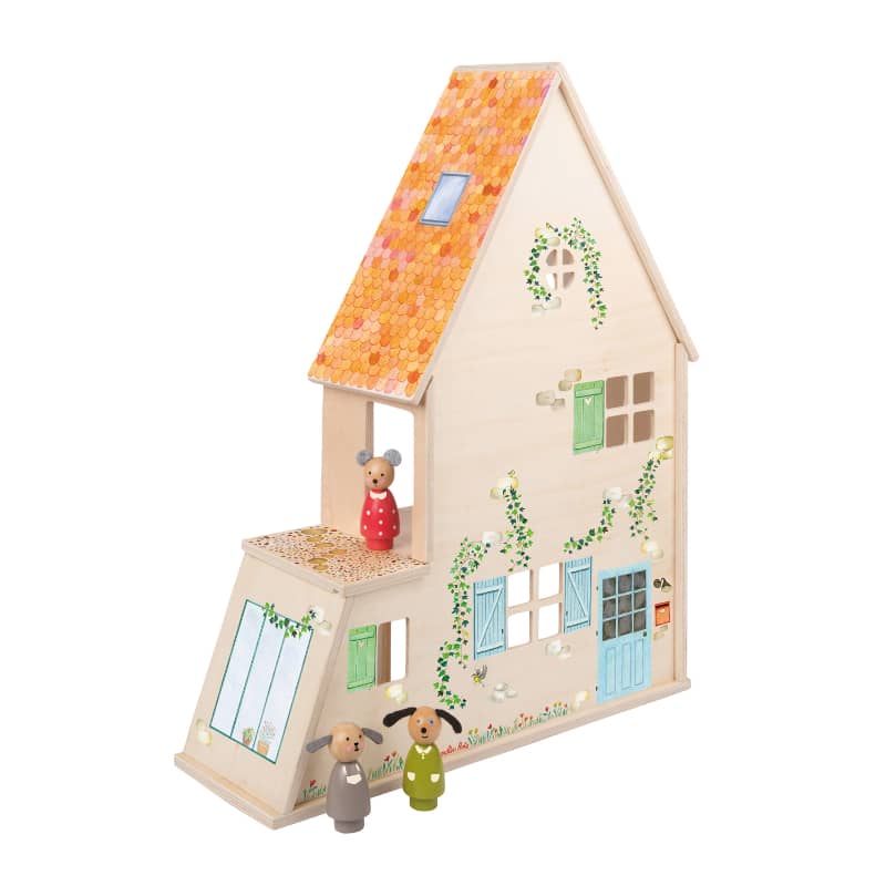 Wooden Playhouse The Big Family - Moulin Roty