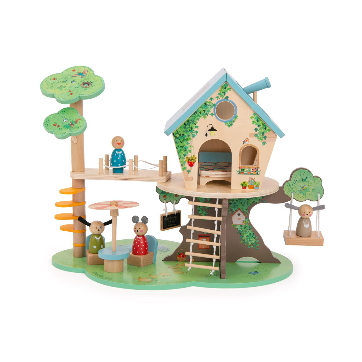 Assorted Wooden Characters - Playhouse The Big Family - Moulin Roty