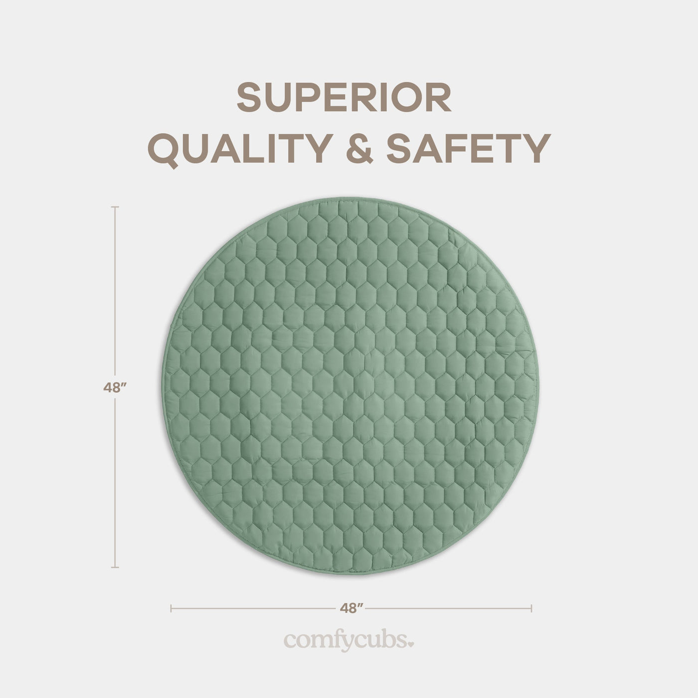 Play Mat with Non-Slip Bottom - Sage