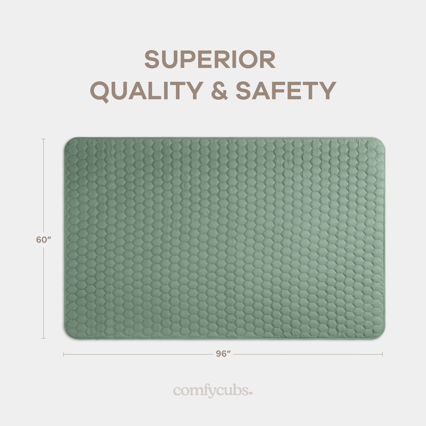 Play Mat with Non-Slip Bottom - Sage