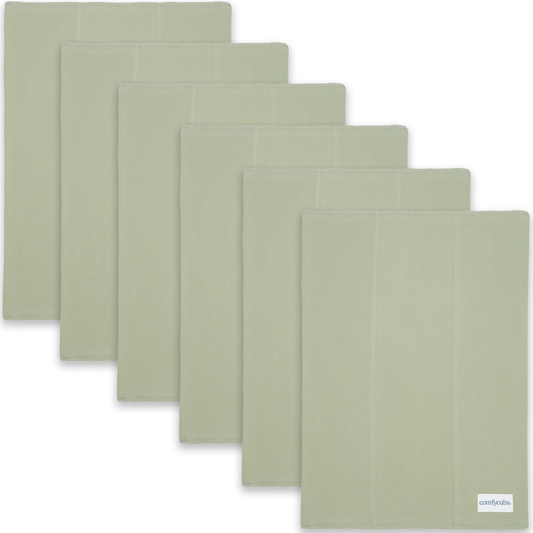 Cotton Burp Cloths by Comfy Cubs - Sage