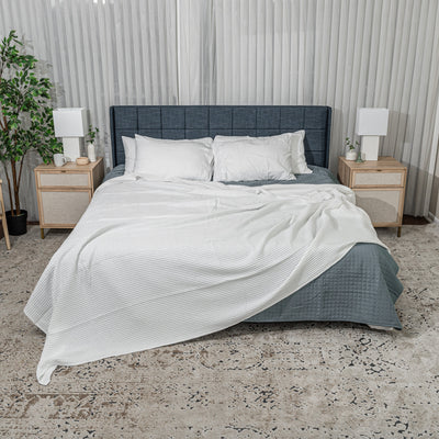 Adult Waffle Blankets by Comfy Cubs in White