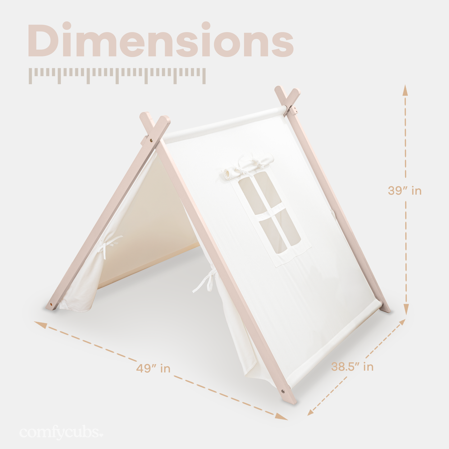 Kids Indoor Play Tent by Comfy Cubs - Blush