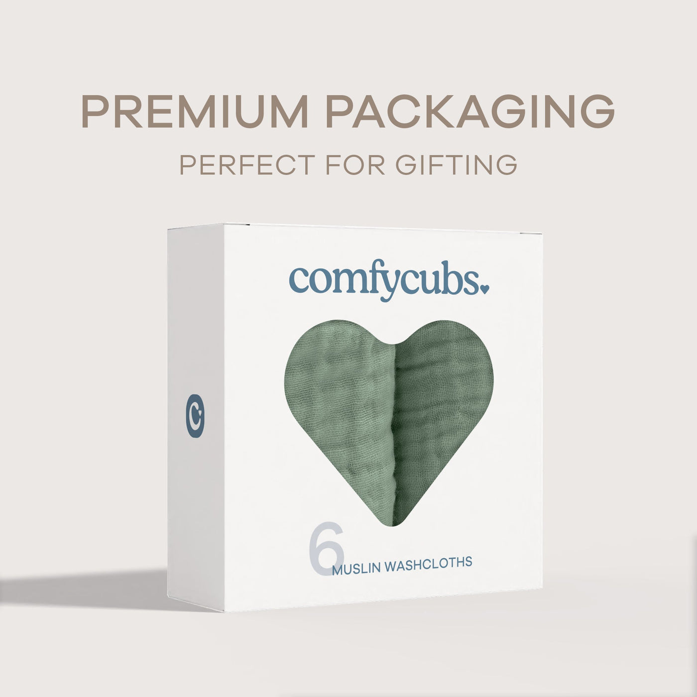 Muslin Washcloths by Comfy Cubs - Fern