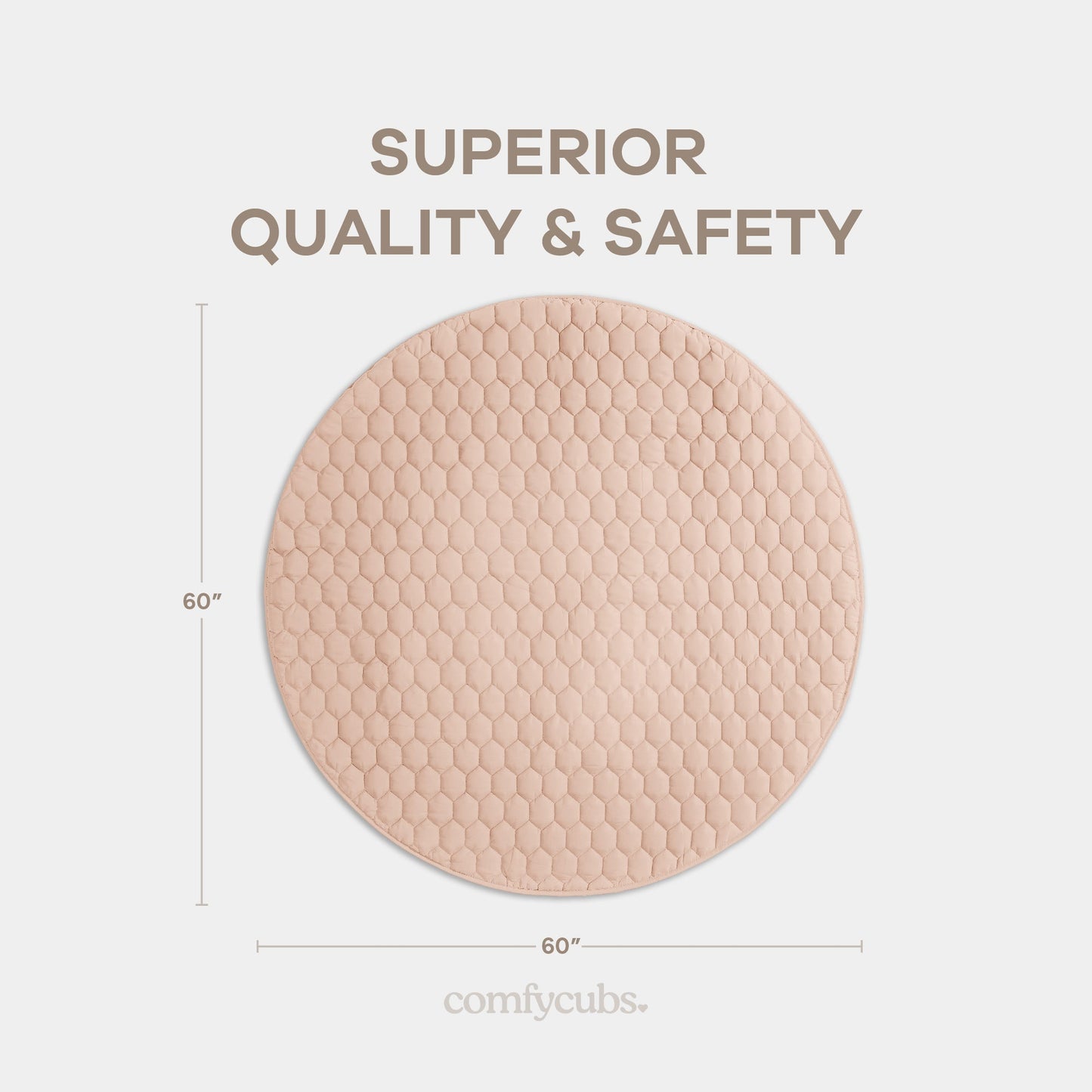 Play Mat with Non-Slip Bottom - Blush