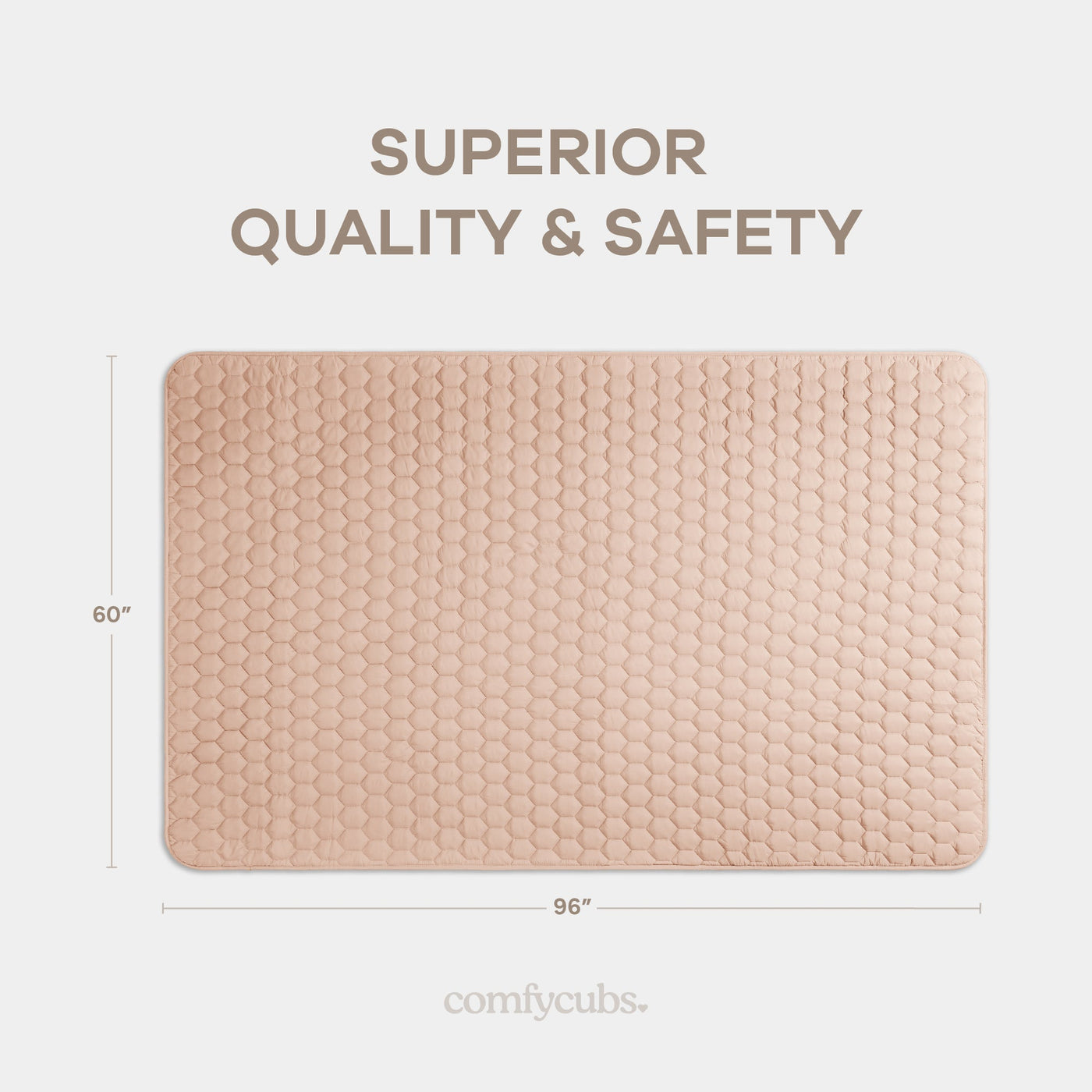 Play Mat with Non-Slip Bottom - Blush