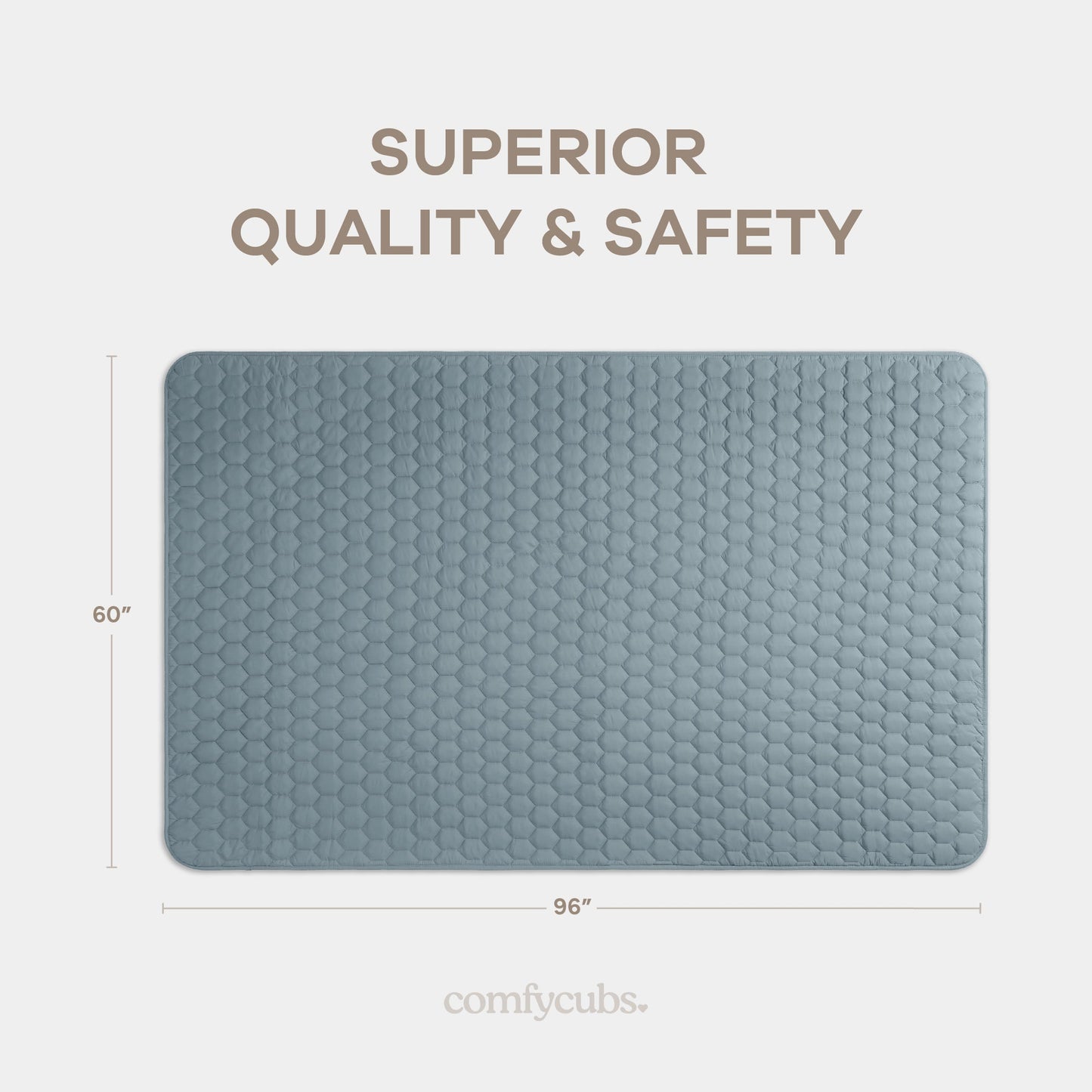 Play Mat with Non-Slip Bottom - Pacific Blue